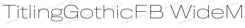 TitlingGothicFB WideMd字体转换